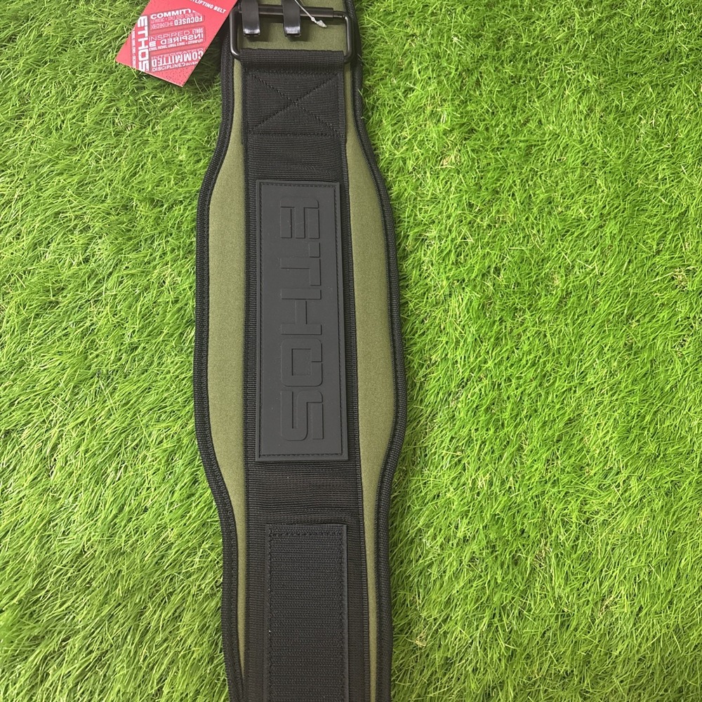 ETHOS AXIS Nylon Size Small 25"-29" Weight Lifting‎ Belt Olive/Black ETHA608 New